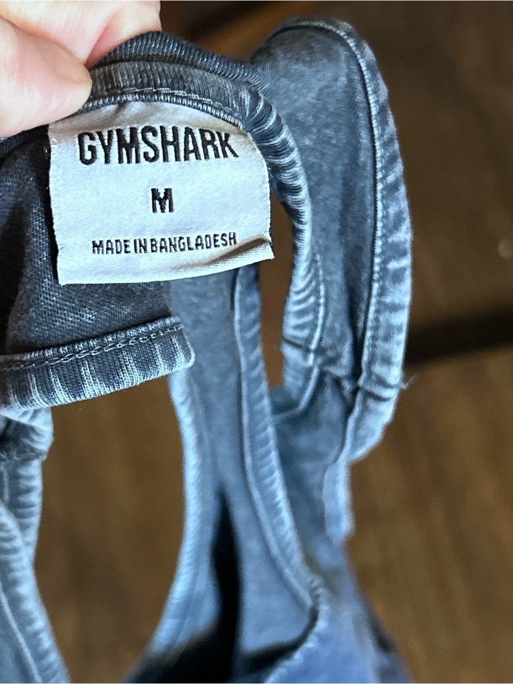 Gymshark Washed Navy Racerback Tank - Picture 3 of 3